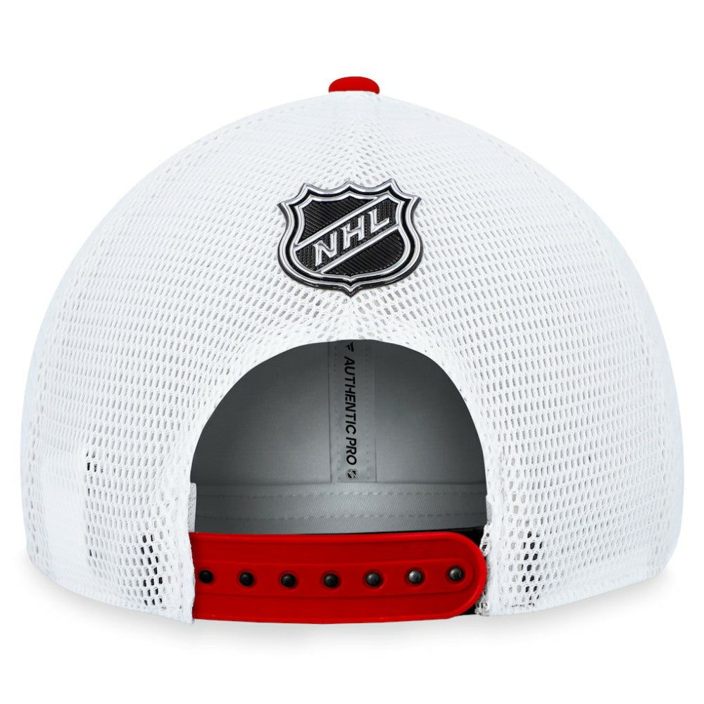 Chicago Blackhawks Fanatics Authentic Pro Rink Trucker Adjustable Hat