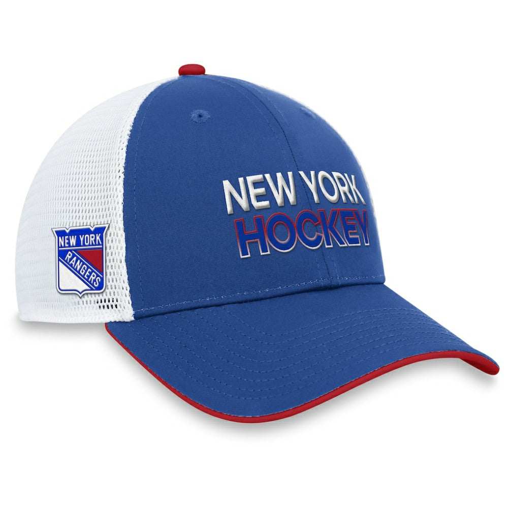 New York Rangers Fanatics Authentic Pro Rink Trucker Adjustable Hat
