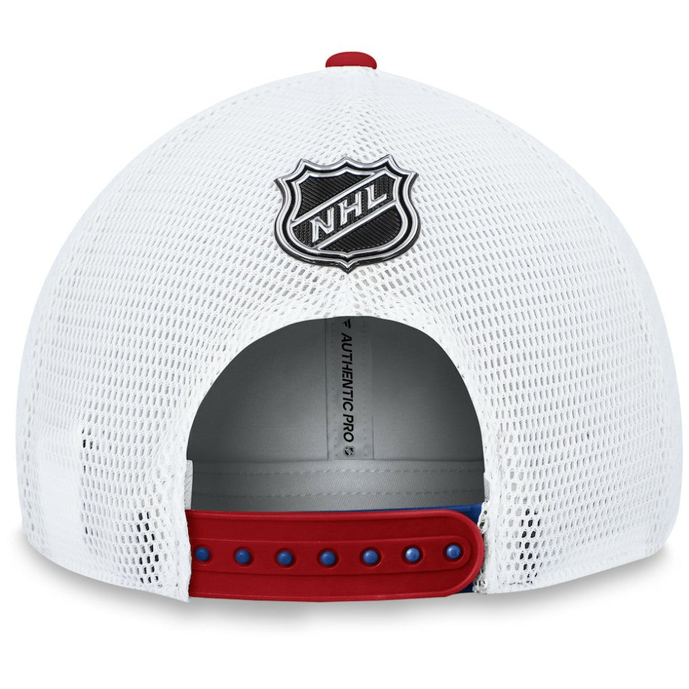 New York Rangers Fanatics Authentic Pro Rink Trucker Adjustable Hat