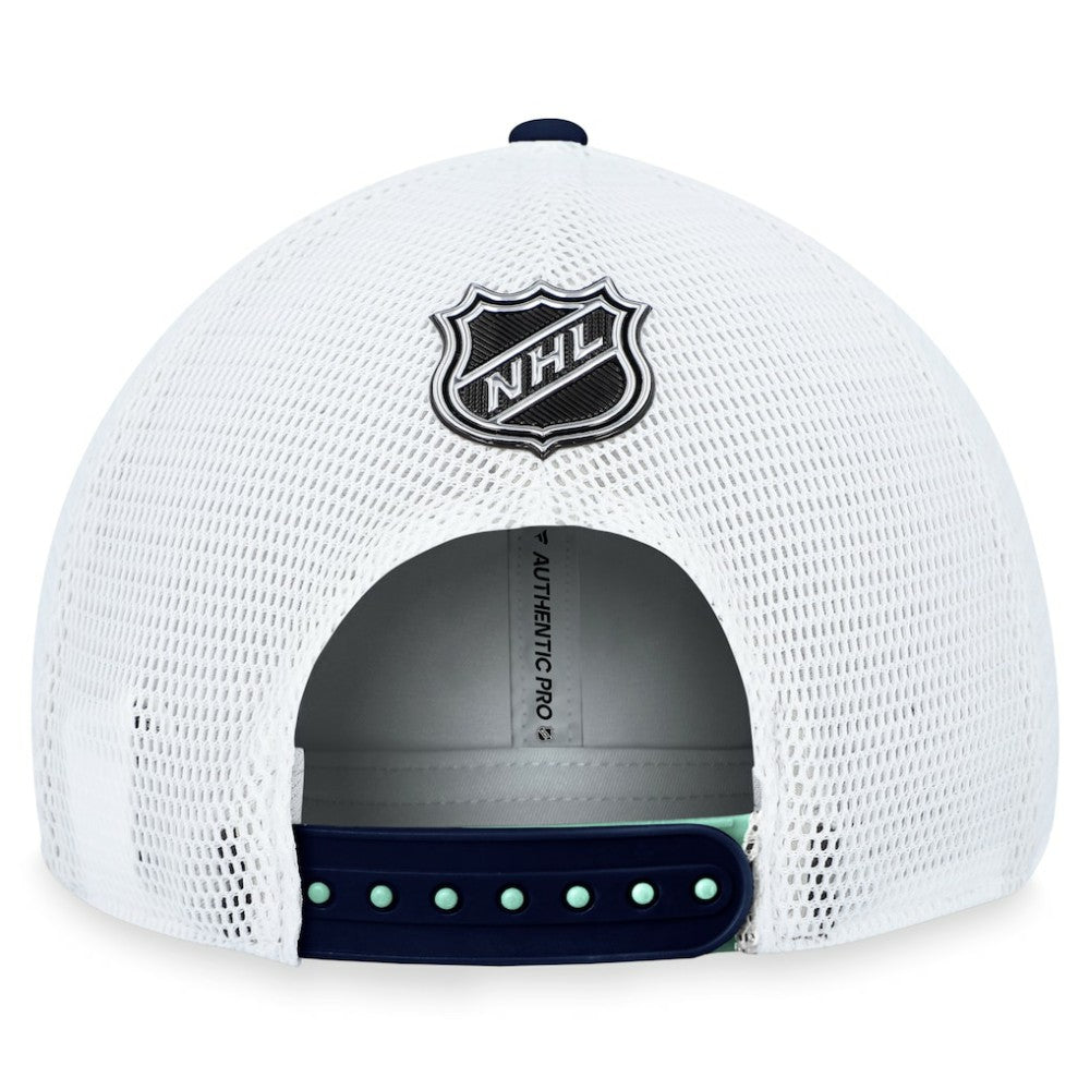 Seattle Kraken Fanatics Authentic Pro Rink Trucker Adjustable Hat