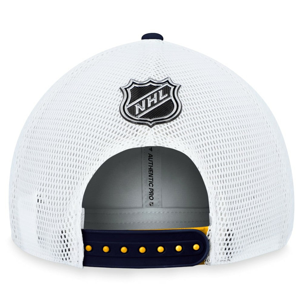 St. Louis Blues Fanatics Authentic Pro Rink Trucker Adjustable Hat
