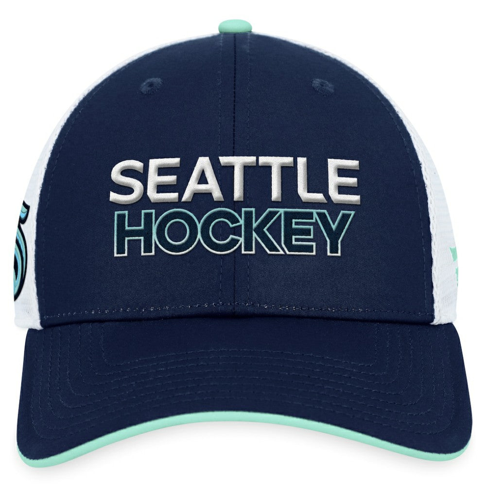 Seattle Kraken Fanatics Authentic Pro Rink Trucker Adjustable Hat