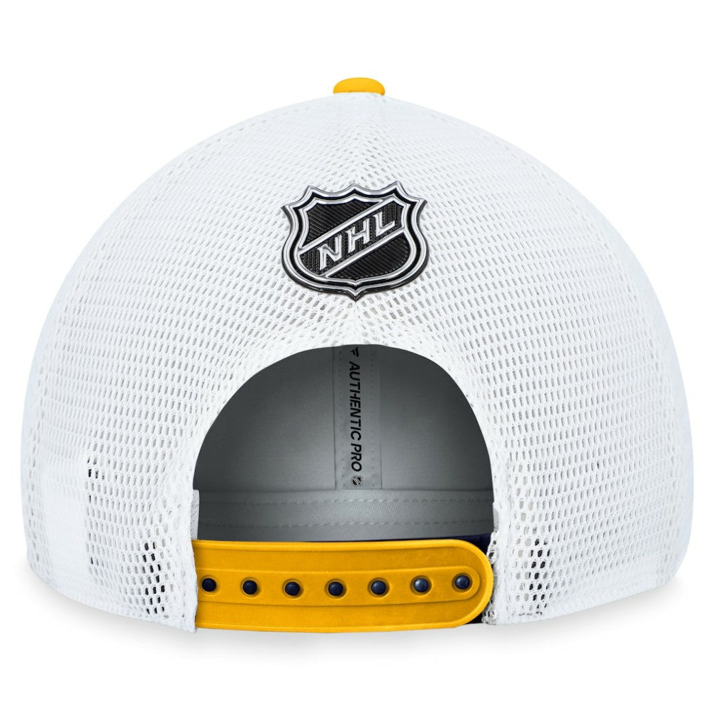 St. Louis Blues Fanatics Authentic Pro Rink Trucker Adjustable Hat
