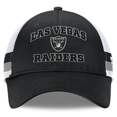 NFL Las Vegas Raiders Fundamentals Side Stripe Trucker Adjustable Hat