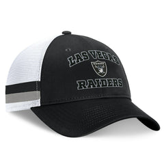 NFL Las Vegas Raiders Fundamentals Side Stripe Trucker Adjustable Hat