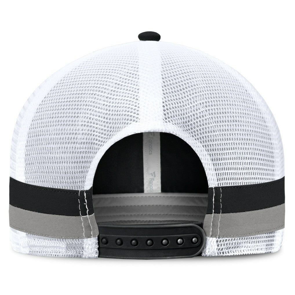 NFL Las Vegas Raiders Fundamentals Side Stripe Trucker Adjustable Hat