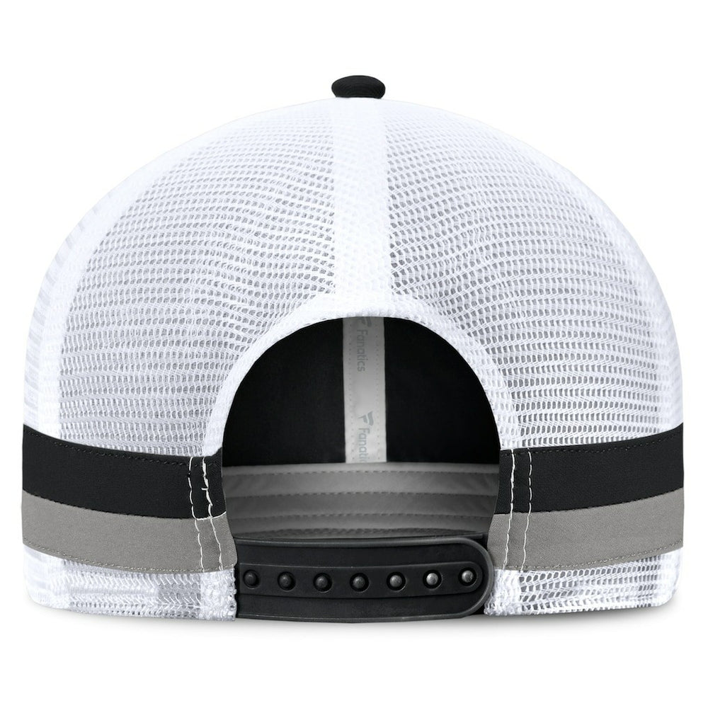 NFL Las Vegas Raiders Fundamentals Side Stripe Trucker Adjustable Hat