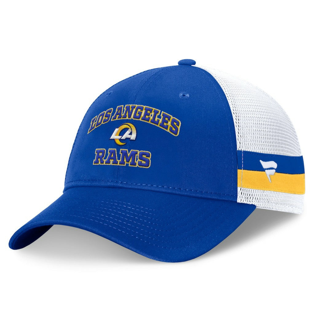NFL Los Angeles Rams Fundamentals Side Stripe Trucker Adjustable Hat