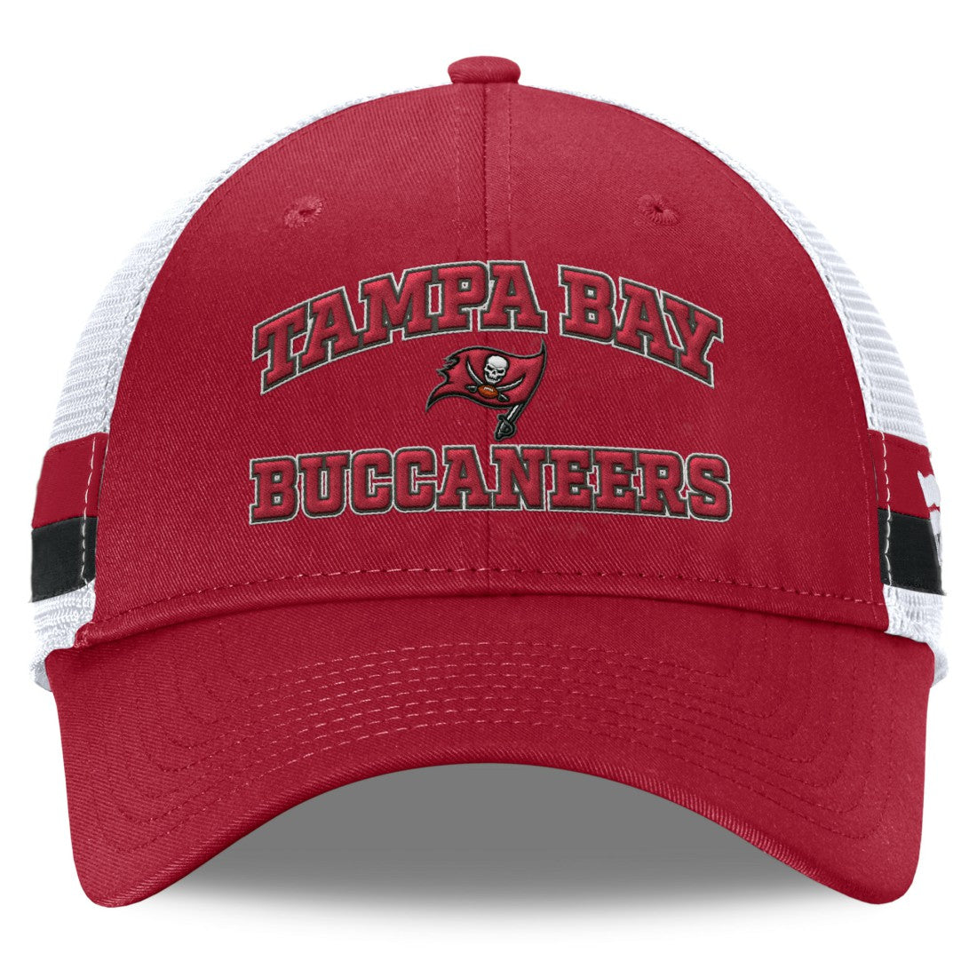 NFL Tampa Bay Buccaneers Fundamentals Side Stripe Trucker Adjustable Hat