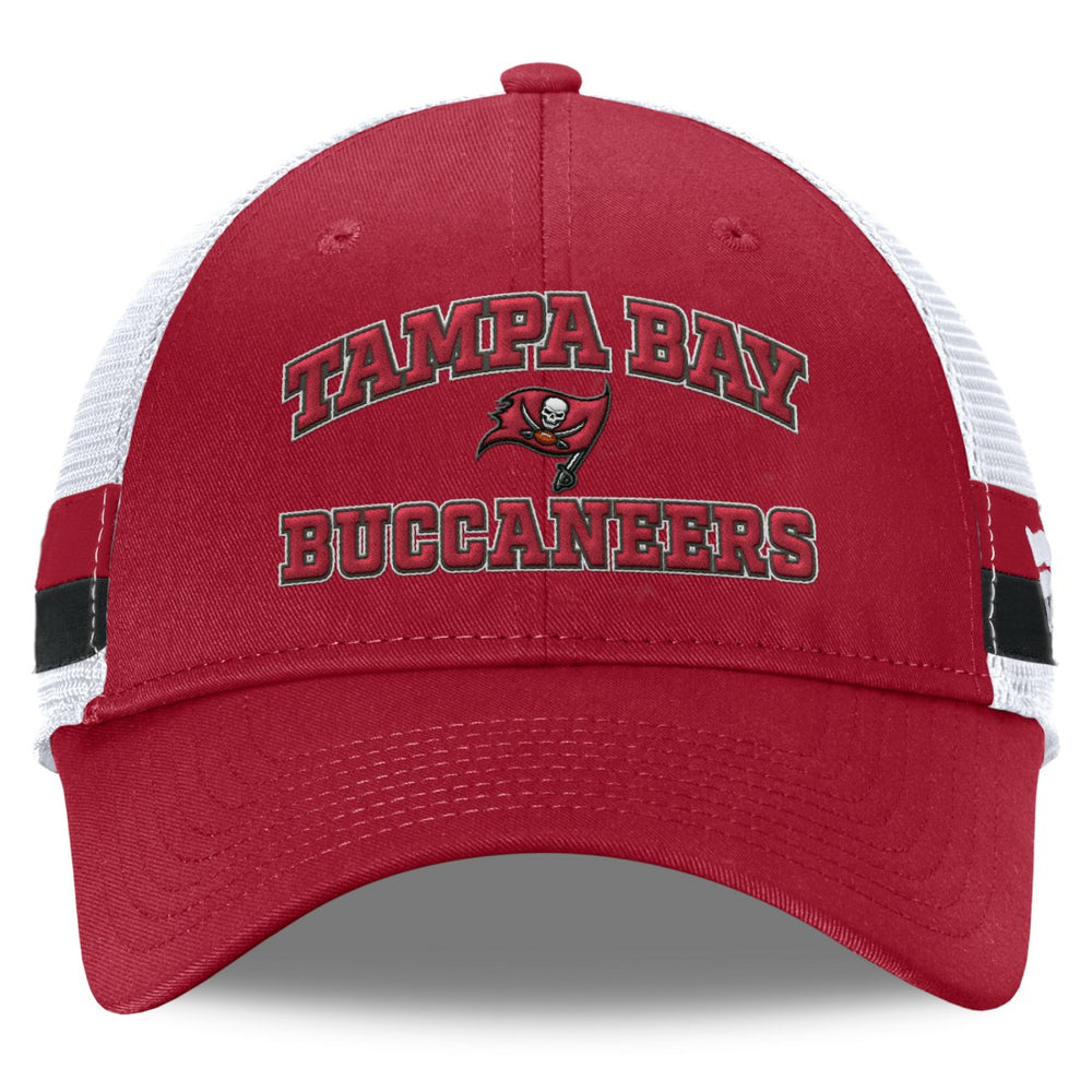 NFL Tampa Bay Buccaneers Fundamentals Side Stripe Trucker Adjustable Hat
