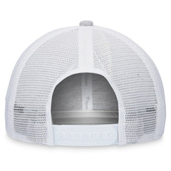 Boston Red Sox Logo Trucker Adjustable Hat - Heather Gray/White