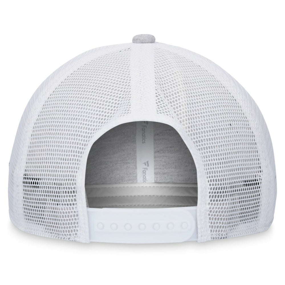 San Francisco Giants Logo Trucker Adjustable Hat - Heather Gray/White