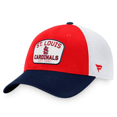 St. Louis Cardinals Two-Tone Patch Trucker Adjustable Hat - Red/Navy