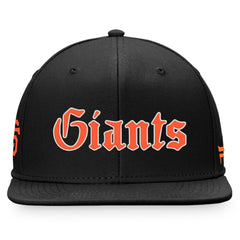 San Francisco Giants Gothic Script Fitted Hat - Black