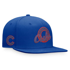 Chicago Cubs Circle Script Snapback Hat - Royal