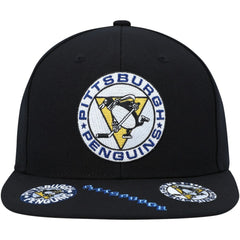 Pittsburgh Penguins Mitchell & Ness Vintage Hat Trick Snapback Hat