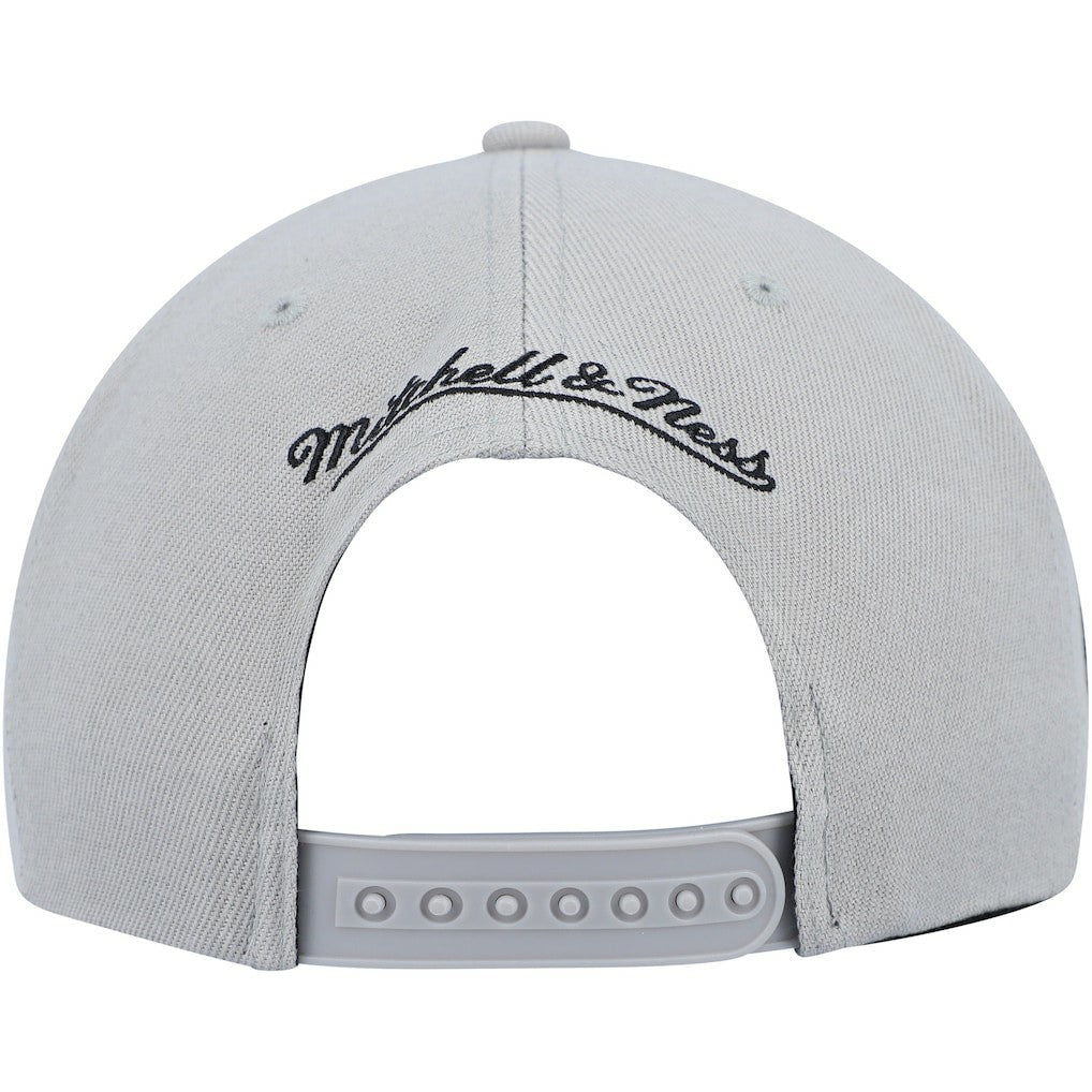 Brooklyn Nets Side Core 2.0 Snapback Hat - Gray | Mitchell & Ness cheap