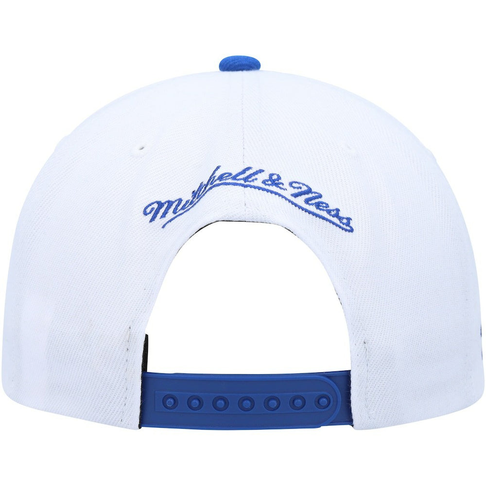 Golden State Warriors Side Core 2.0 Snapback Hat sale - White/Royal | Mitchell & Ness cheap
