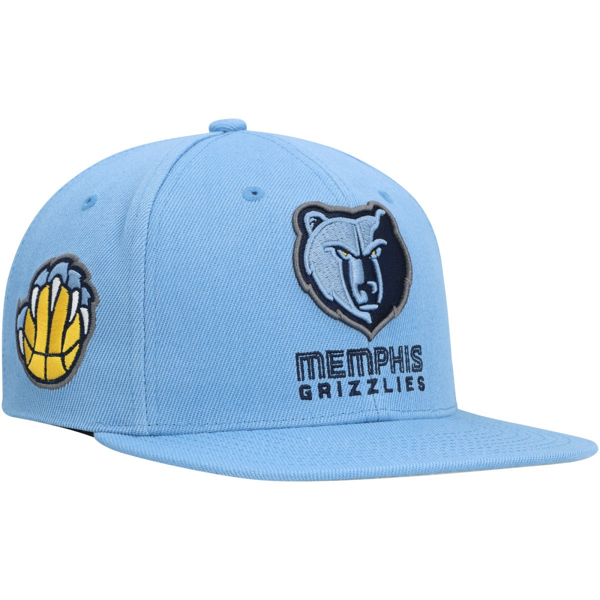 Memphis Grizzlies Side Core 2.0 Snapback Hat - Light Blue | Mitchell & Ness shop