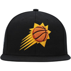Phoenix Suns Side Core 2.0 Snapback Hat - Black | Mitchell & Ness outlet