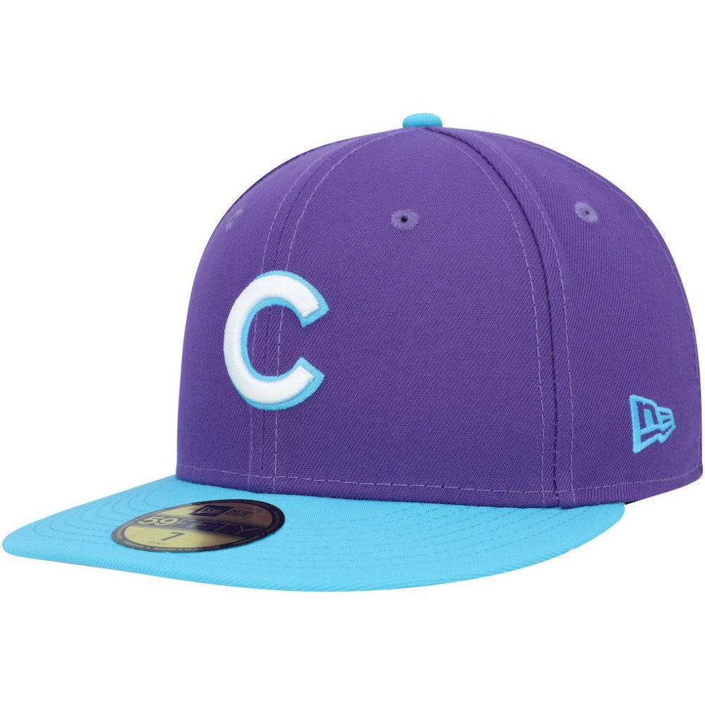 Chicago Cubs Vice 59FIFTY Fitted Hat - Purple | New Era