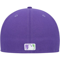 Boston Red Sox Lime Side Patch 59FIFTY Fitted Hat - Purple | New Era