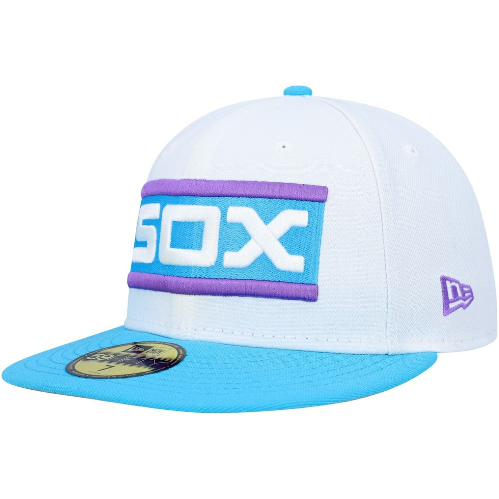 Chicago White Sox Comiskey Park 75th Anniversary Vice 59FIFTY Fitted Hat - White | New Era