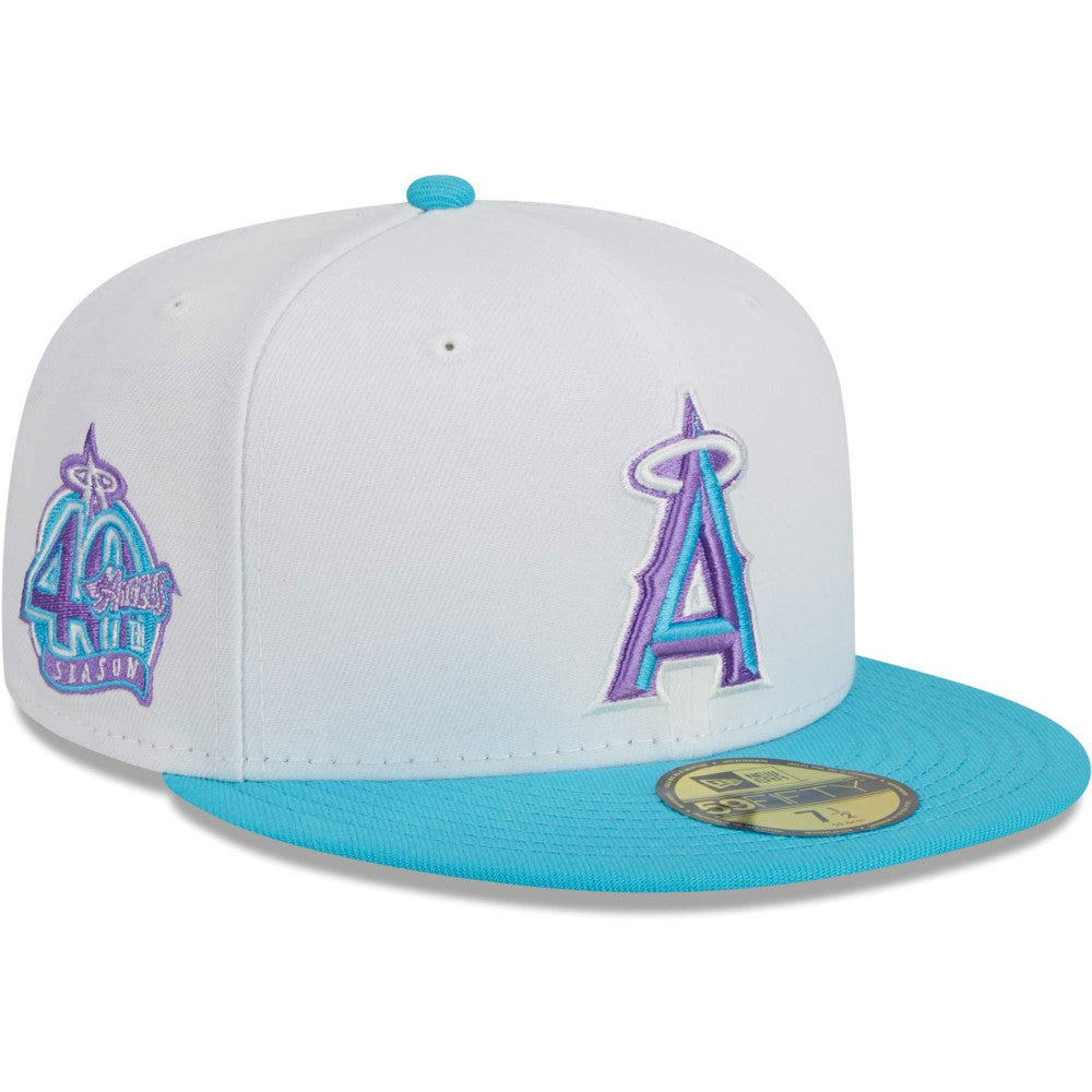 Los Angeles Angels  Vice 59FIFTY Fitted Hat - White | New Era