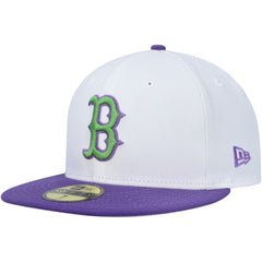 Boston Red Sox  Side Patch 59FIFTY Fitted Hat - White | New Era