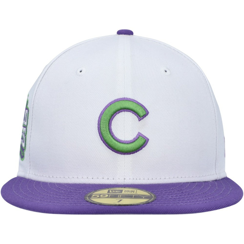 Chicago Cubs  Side Patch 59FIFTY Fitted Hat - White | New Era