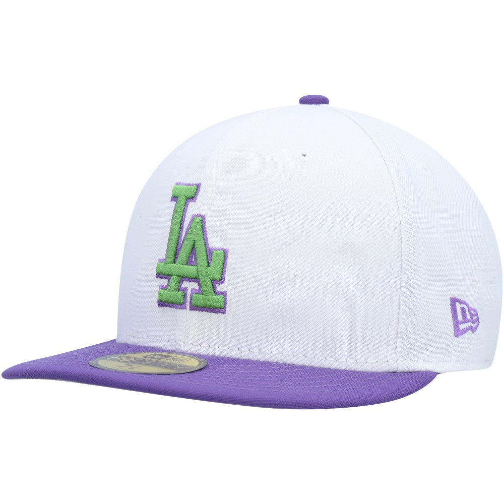 Los Angeles Dodgers 2020 World Series Side Patch 59FIFTY Fitted Hat - White | New Era