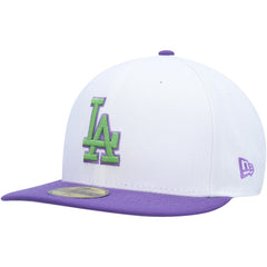 Los Angeles Dodgers 2020 World Series Side Patch 59FIFTY Fitted Hat - White | New Era