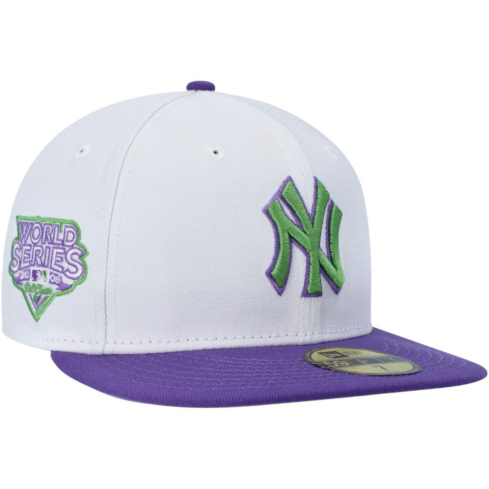 New York Yankees  Side Patch 59FIFTY Fitted Hat - White | New Era