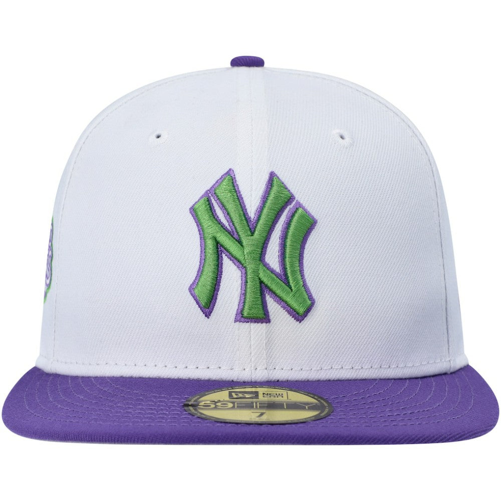 New York Yankees  Side Patch 59FIFTY Fitted Hat - White | New Era