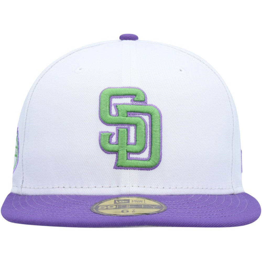 San Diego Padres 50th Anniversary Side Patch 59FIFTY Fitted Hat - White | New Era
