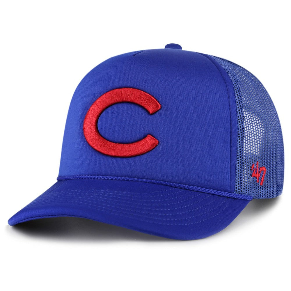 Chicago Cubs Foam Logo Trucker Adjustable Hat - Royal | 47 brand