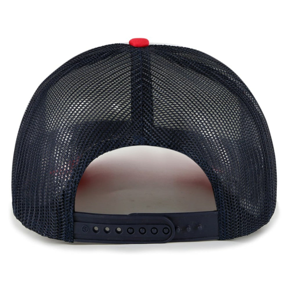 Boston Red Sox Foam Front Script Trucker Snapback Hat - White | 47 brand