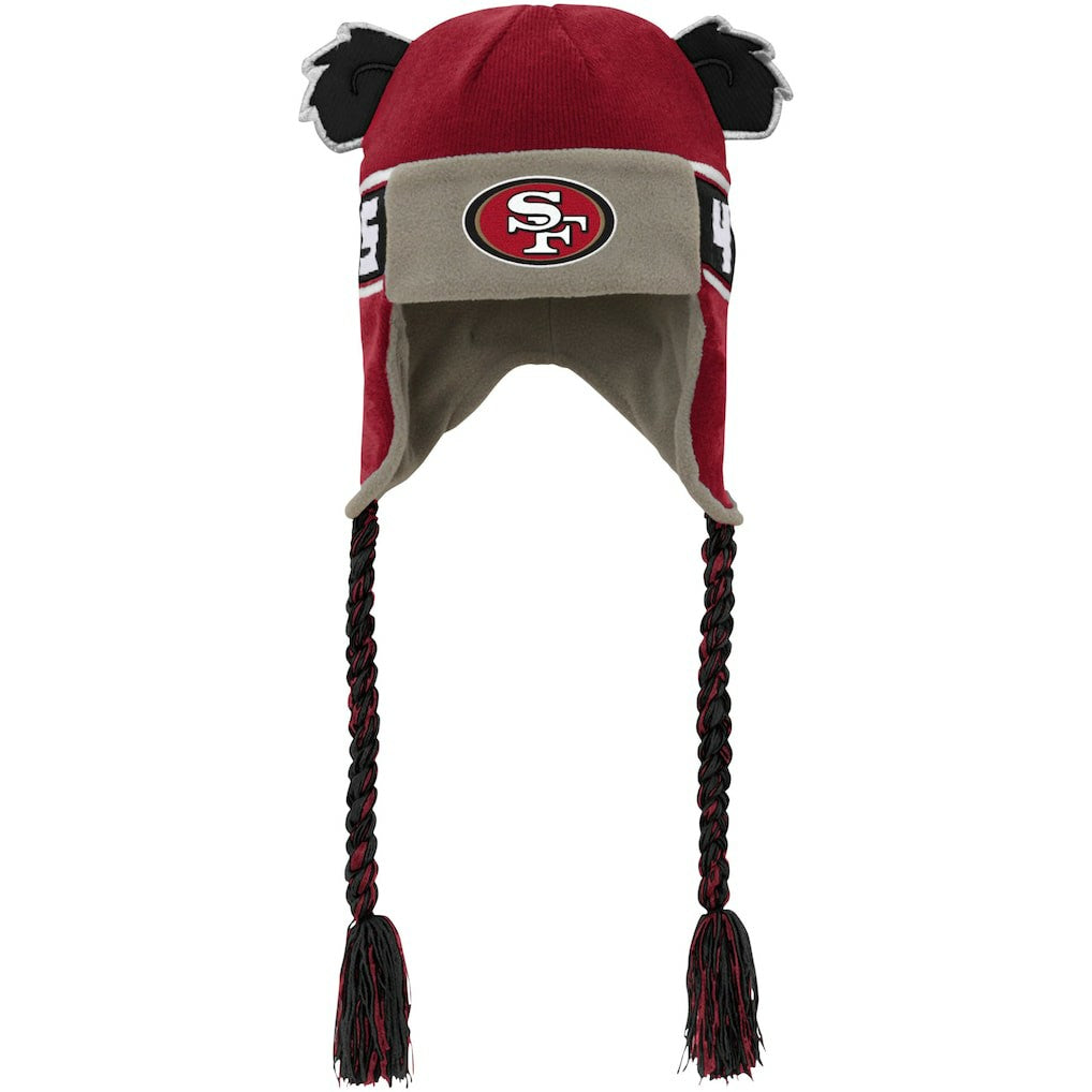 NFL San Francisco 49ers Youth Wordmark Ears Trooper Knit Hat