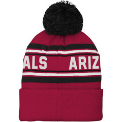 NFL Arizona Cardinals Youth Jacquard Cuffed Knit Hat with Pom