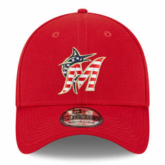 Miami Marlins 2023 Fourth of July 39THIRTY Flex Hat - Red | New Era