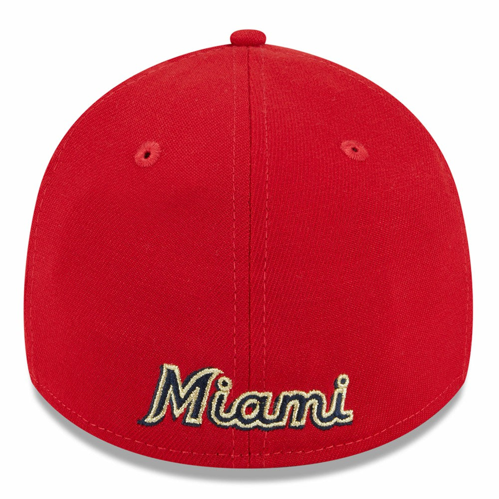 Miami Marlins 2023 Fourth of July 39THIRTY Flex Hat - Red | New Era