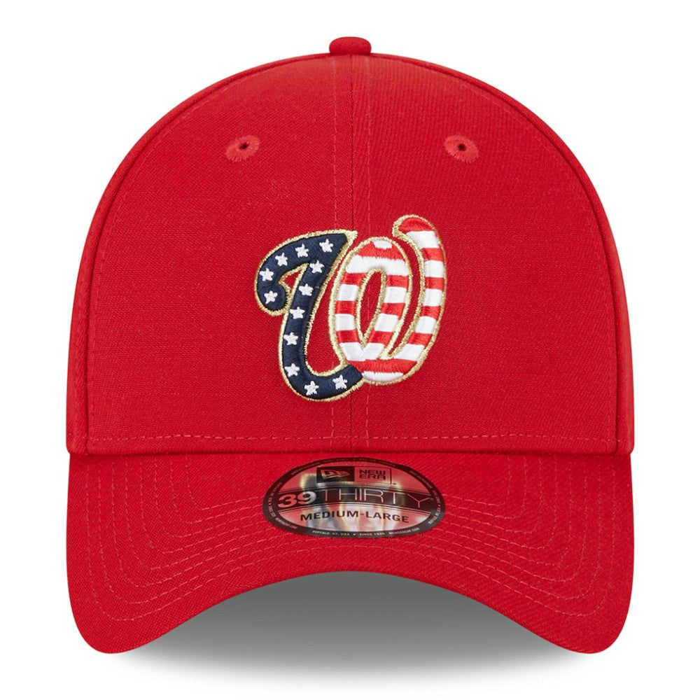 Washington Nationals 2023 Fourth of July 39THIRTY Flex Hat - Red | New Era