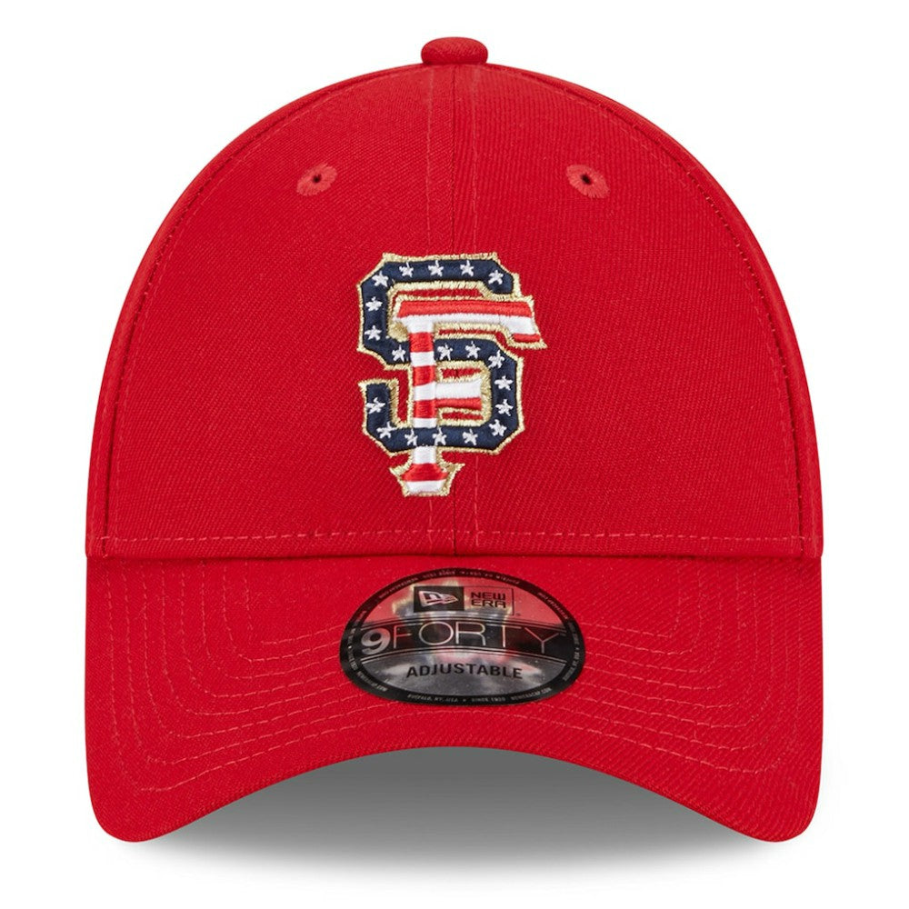 San Francisco Giants 2023 Fourth of July 9FORTY Adjustable Hat - Red | New Era