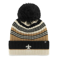 NFL New Orleans Saints '47 Women's Barista Cuffed Knit Hat with Pom