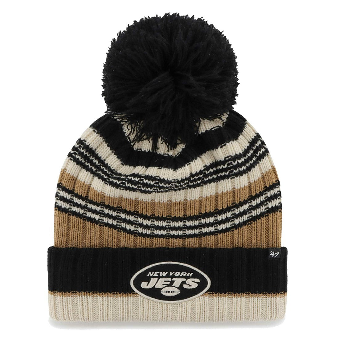 NFL New York Jets '47 Women's Barista Cuffed Knit Hat with Pom