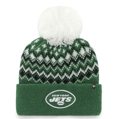 NFL New York Jets '47 Women's Elsa Cuffed Knit Hat with Pom