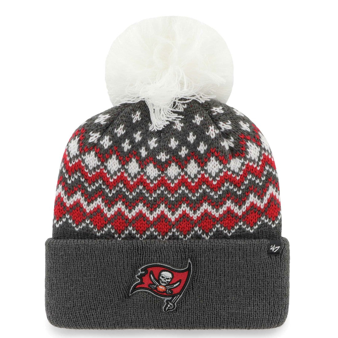 NFL Tampa Bay Buccaneers '47 Women's Elsa Cuffed Knit Hat with Pom