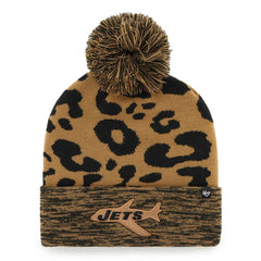 NFL New York Jets '47 Women's Rosette Cuffed Knit Hat with Pom