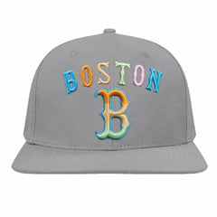Boston Red Sox Pro Standard Washed Neon Snapback Hat - Gray