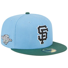 San Francisco Giants 2002 World Series 59FIFTY Fitted Hat - Sky Blue/Cilantro | New Era